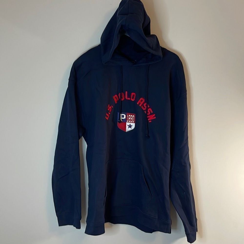 U.S. POLO ASSN. Hooded Sweatshirt. Men’s Size XL. Navy NWOT‎